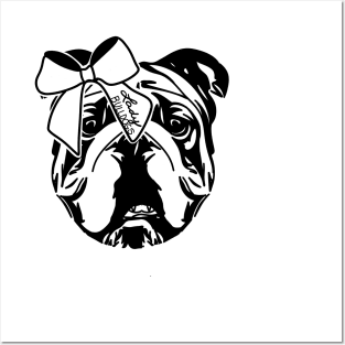 Lady bulldog spirit mascot Posters and Art